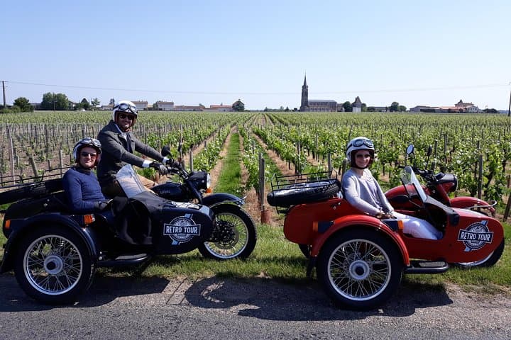 Halbtägige private Tour in Saint-Emilion im Beiwagen