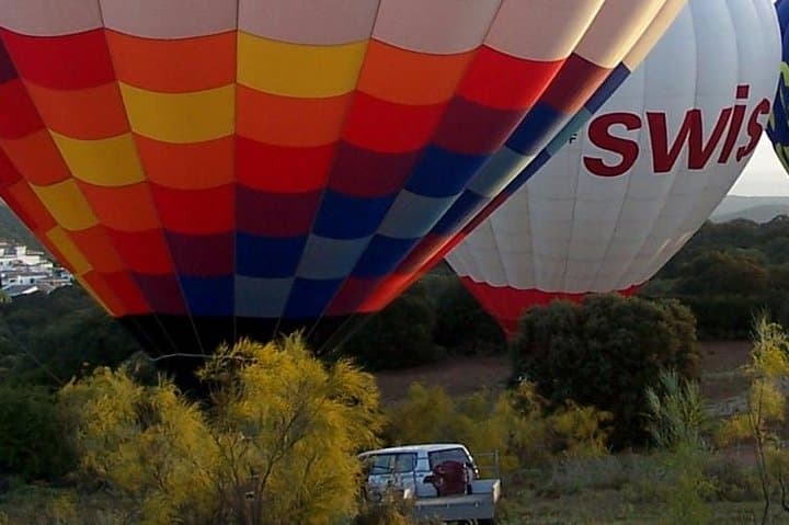 Volo in mongolfiera sopra il Parco Regionale Guadarrama di Madrid — foto 5