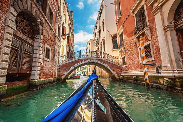 Visite à pied de Venise et balade en gondole