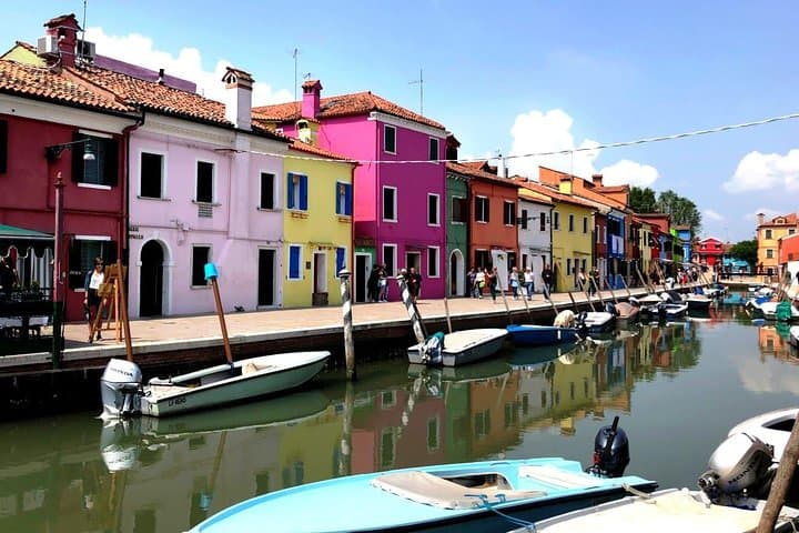 Halbtägige Motorbootfahrt zu den Laguneninseln Murano und Burano — Foto 2