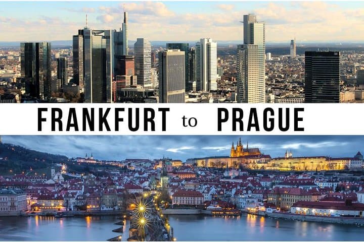 Trasferimento privato da Francoforte a Praga con 2 ore di visite turistiche