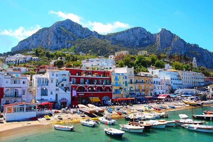 Tour guidato di Capri e Anacapri dalla Costiera Amalfitana: in mare e a terra
