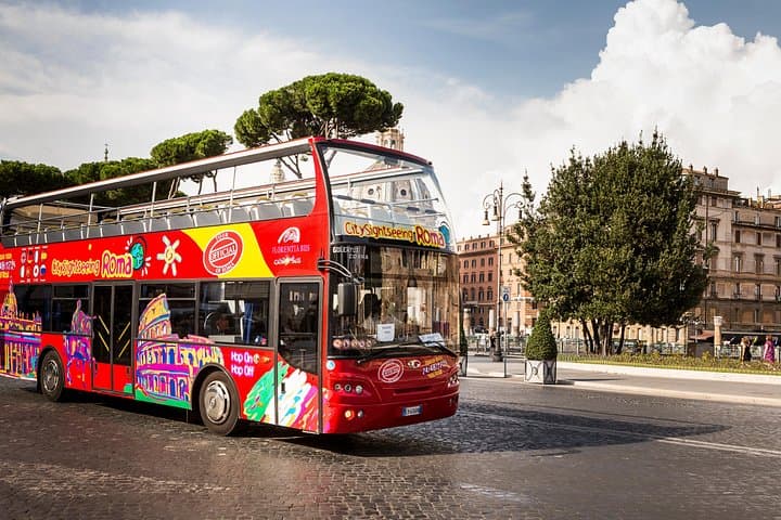 Visite de Rome en bus à impériale à arrêts multiples