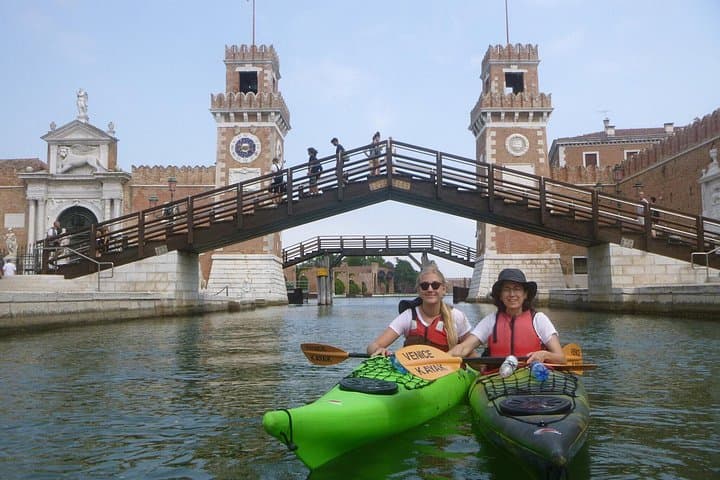 Visite en kayak des canaux de Venise de 2 heures