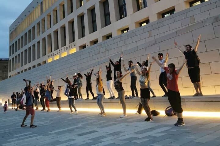 Silent disco nel centro di Berlino