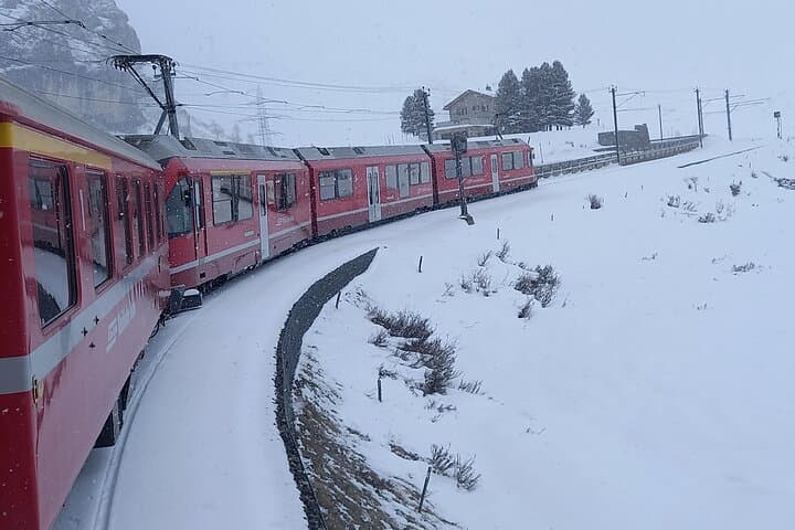 Lac de Côme, Alpes suisses et train Bernina depuis Milan — photo 5