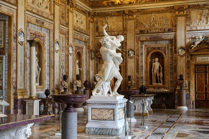 Tour guiado en grupo reducido por la Galería y Jardines Borghese en Roma