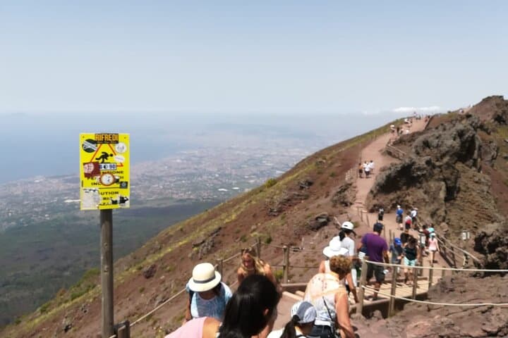 Tour del Monte Vesuvio in autobus con biglietto incluso da Ercolano