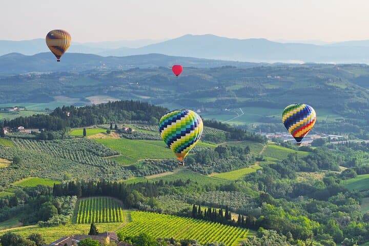 Volo in mongolfiera nella Valle del Chianti in Toscana — foto 5