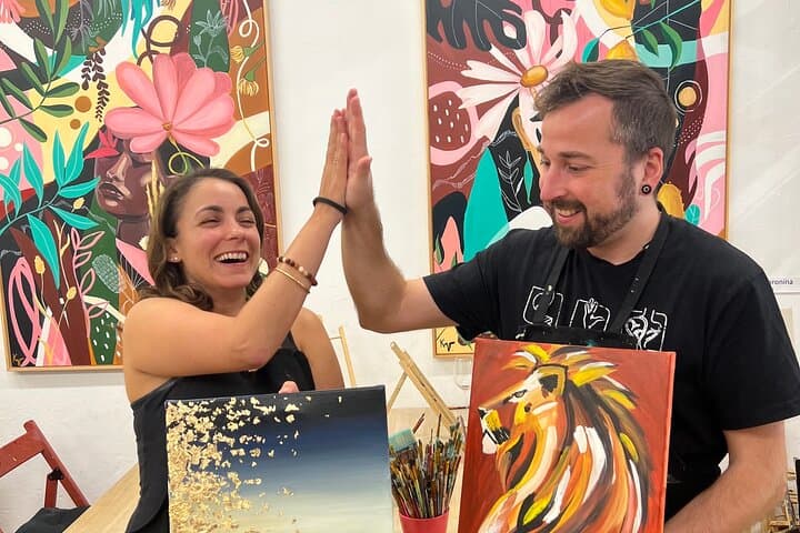 Taller de Arte y Vino de 2 Horas en Rusafa, España