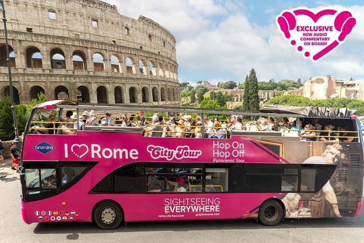 J'adore Rome : Visite en bus à arrêts multiples