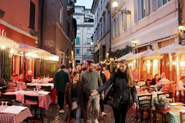 Rom Food Tour: Verborgene Schätze in Trastevere mit Abendessen & Wein