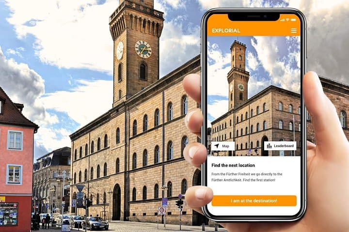 Tour a piedi autoguidato e caccia al tesoro a Fürth