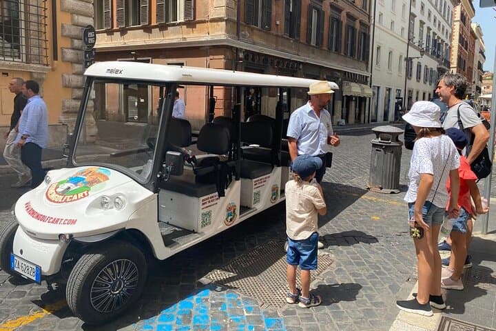 Roma: Tour Privato di 3 Ore in Golf Cart con Ritiro in Hotel
