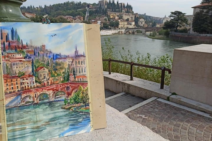 3-stündige private Aquarell-Erfahrung in Verona — Foto 5