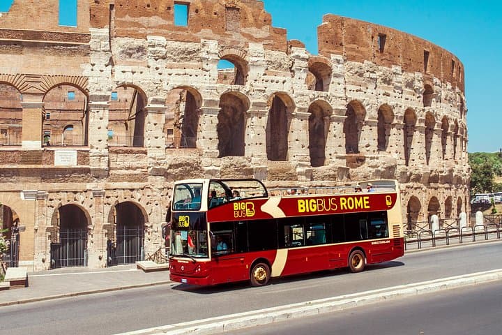 Rom Big Bus Hop-on Hop-off Sightseeing Tour im offenen Oberdeck — Foto 2