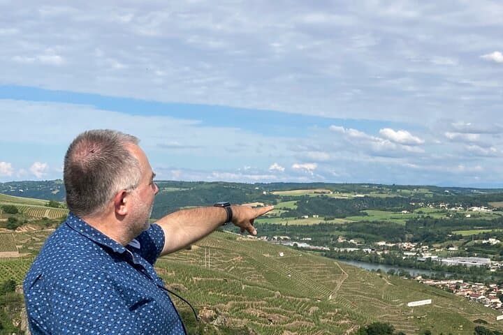 Besuch und Aperitif der Hügel zwischen Côte Rôtie und Condrieu