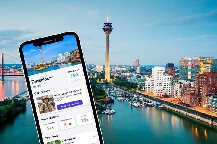 Düsseldorf Erkundungsspiel Stadttour auf Ihrem Handy