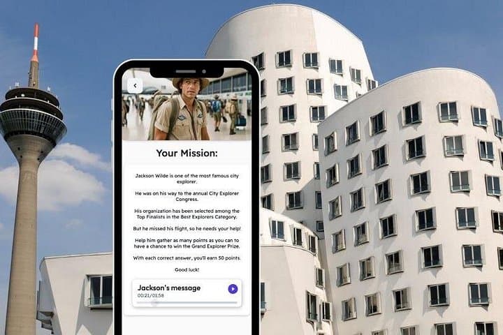 Düsseldorf Erkundungsspiel Stadttour auf Ihrem Handy — Foto 3
