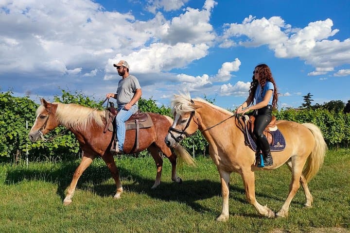 Excursion à cheval au lac de Garde