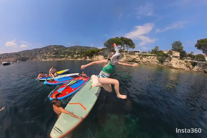 Actividad de paddle y bicicleta eléctrica en Villefranche