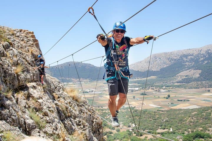 Escalade de la Via Ferrata John Hogbin à Zafarraya