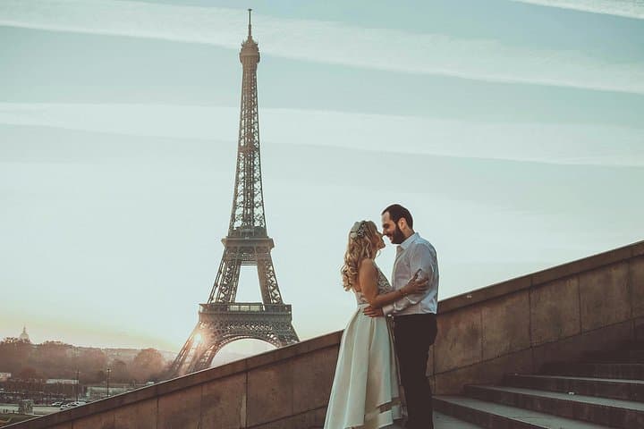 Servizio Fotografico Romantico ai Giardini del Trocadéro