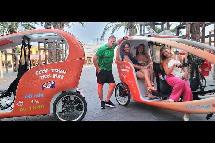 Besuch von Nizza mit einem elektrisch unterstützten Fahrrad-Taxi für 1 Stunde — Foto 4