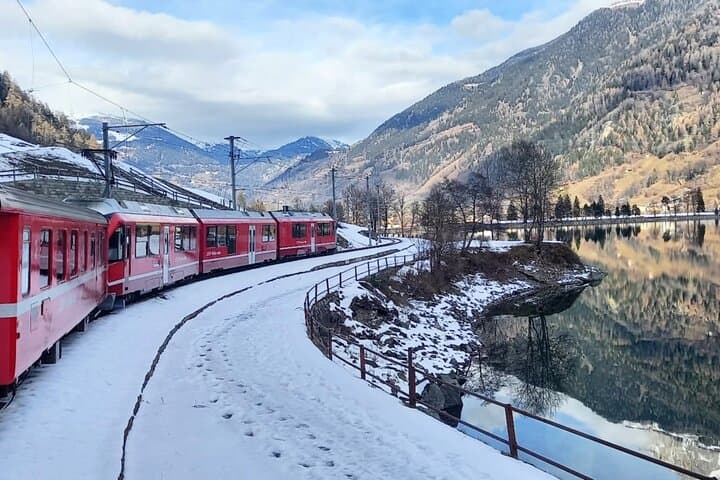 Lac de Côme, Alpes suisses et train Bernina depuis Milan — photo 2