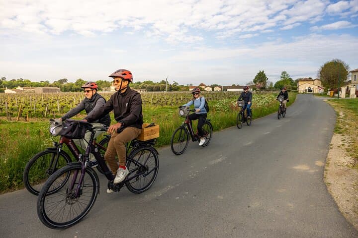 Visite de vignobles à vélo électrique à Saint-Émilion