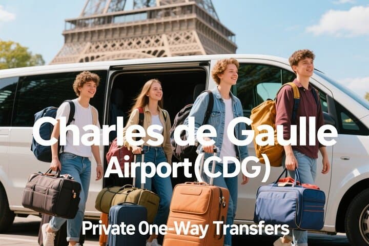 Charles de Gaulle Flughafen (CDG) Private Einwegtransfers, Paris