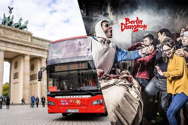 Tour en autobús Hop On Hop Off y entrada al Berlín Dungeon