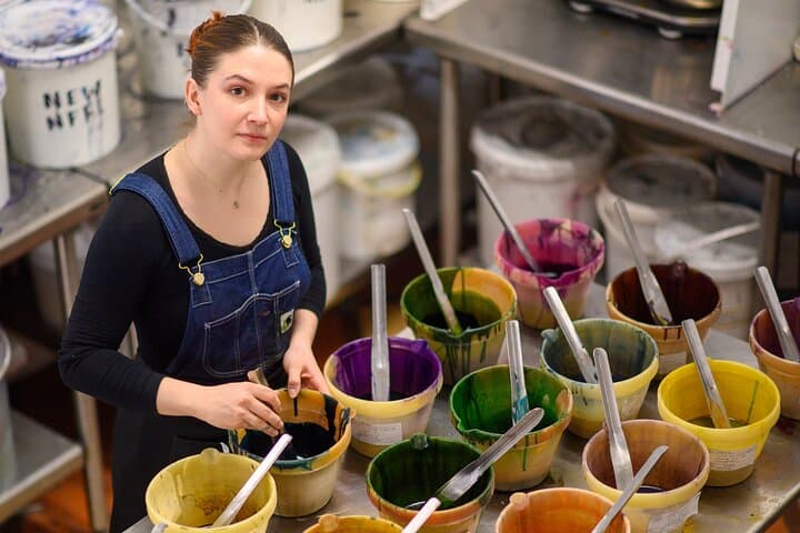 Visite guidée du dernier atelier d'impression de soie à Lyon — photo 2