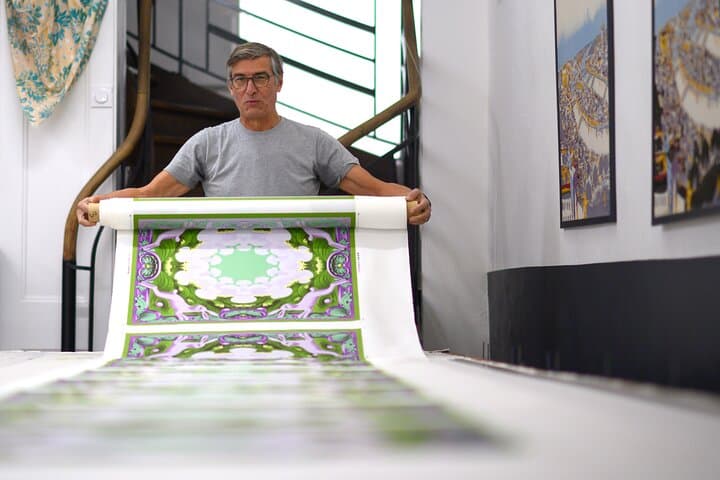 Visite guidée du dernier atelier d'impression de soie à Lyon — photo 4