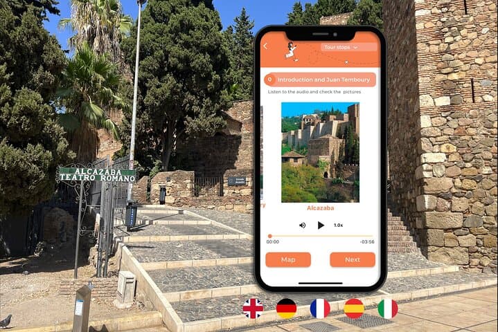 Alcazaba Málaga: Ticket + Selbstgeführte Tour