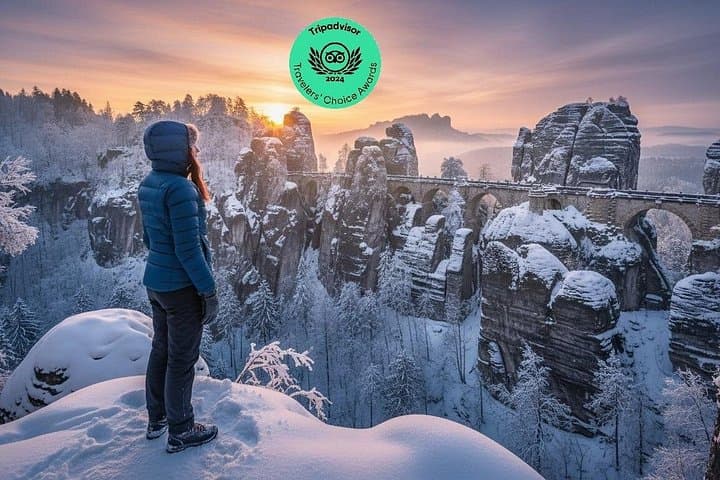Escursione di un giorno in Boemia e Sassonia Svizzera Tutto incluso-Tour invernale