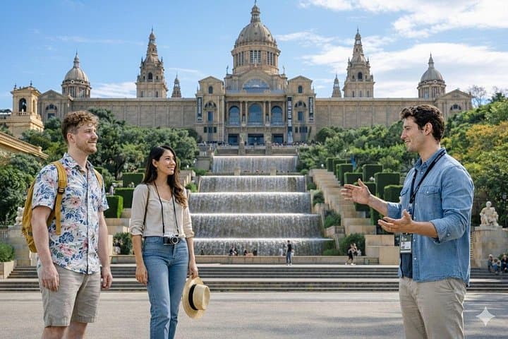 Meilleures vues de Barcelone : Téléphérique, Château de Montjuïc et Fontaine Magique