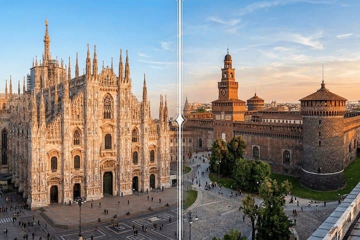 Visita guiada al Duomo con terrazas y al Castillo Sforza en Milán