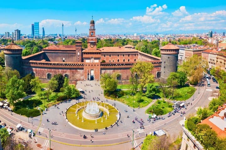 Biglietto d'ingresso al Castello Sforzesco di Milano con audioguida