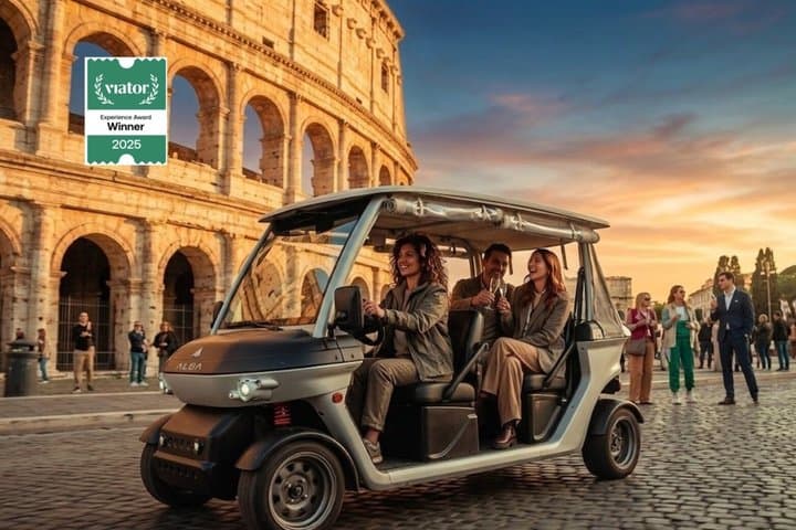 Tour in Golf Cart al Tramonto a Roma con Gelato