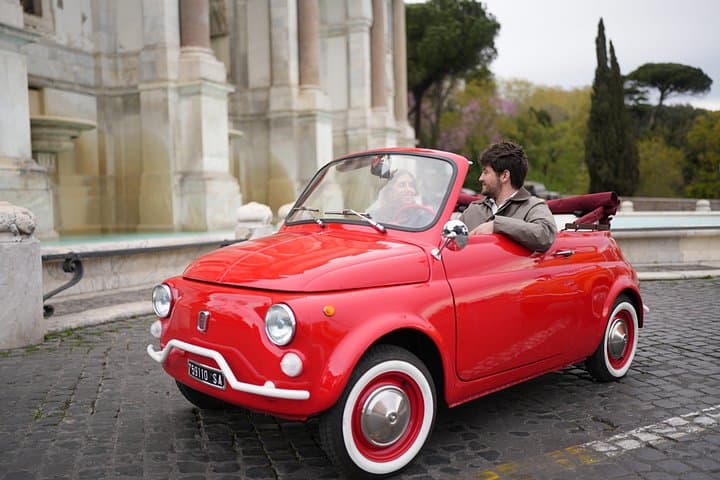 Tour in Fiat 500 Cabriolet a Roma con Foto Professionali — foto 3