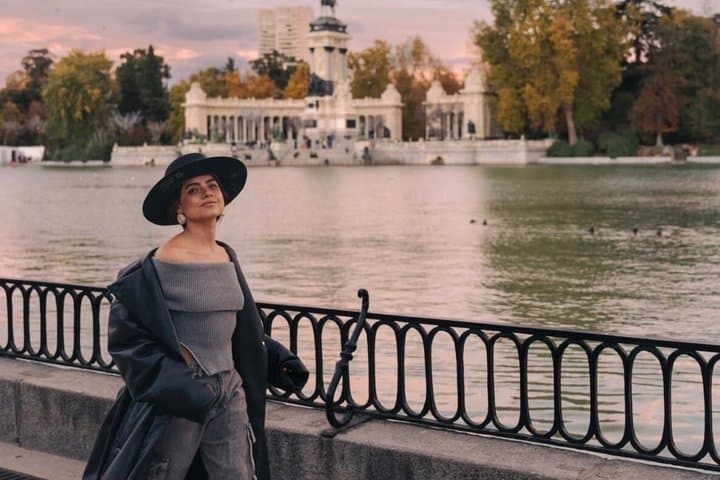 Fotoshooting im Retiro Park mit einem professionellen Fotografen aus Madrid
