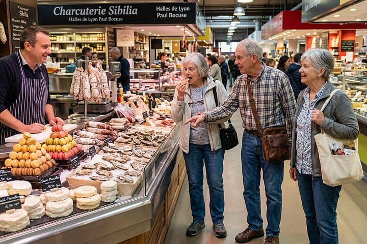 Private Walking Tour im Lyoner Lebensmittelmarkt Erbe — Foto 3