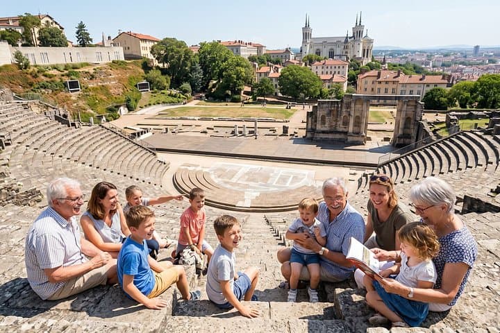 Tour Privado a Pie para Familias en el Casco Antiguo de Lyon