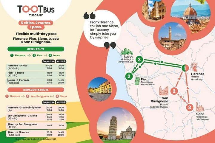 Toskana 3-Tage 5-Städte Flexibles Sightseeing-Bustour — Foto 3