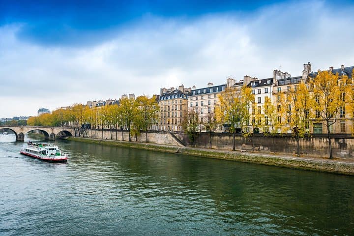 Abendlich Lichter Kreuzfahrt in Paris — Foto 3