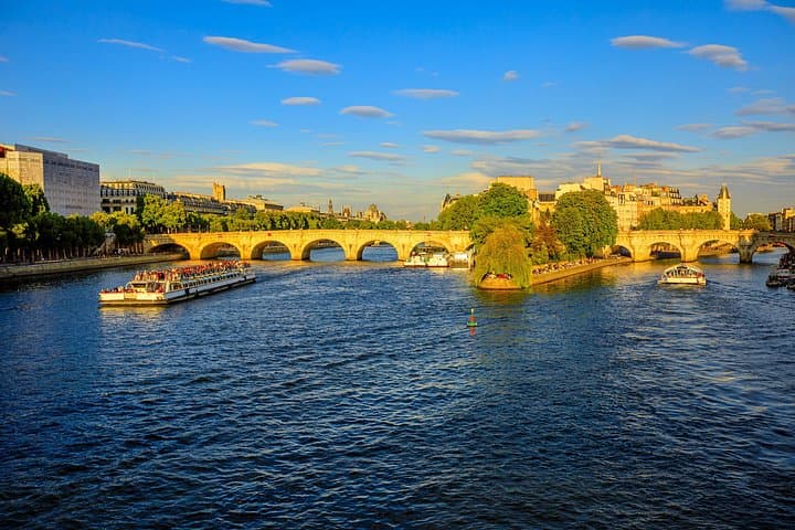 Abendlich Lichter Kreuzfahrt in Paris — Foto 4