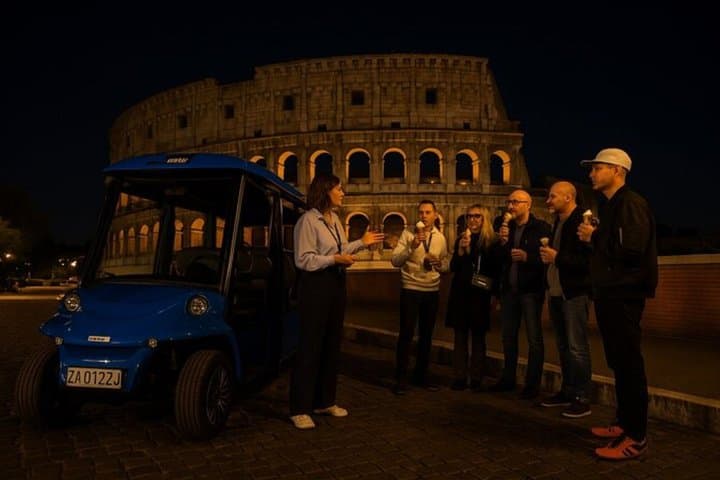 Rom Nacht-Golfwagen-Tour mit Gelato — Foto 5