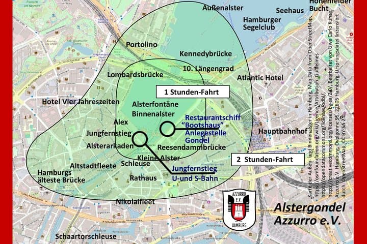 Gita esclusiva in una gondola veneziana originale sull'Alster — foto 3