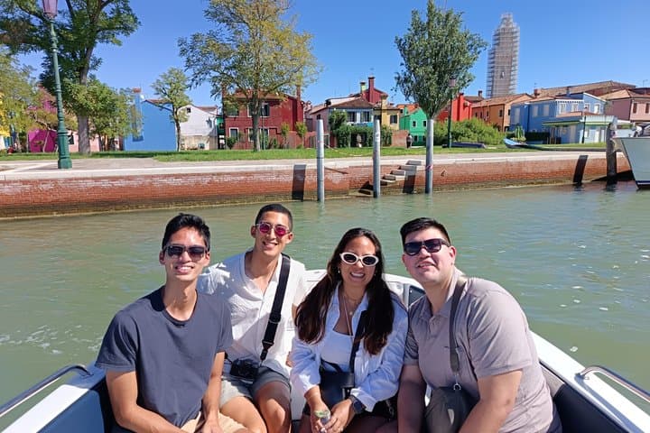 Visite privée en bateau à Venise : Murano, Burano et Torcello